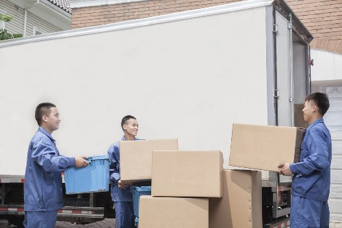 Removal van parked near Barnsbury homes