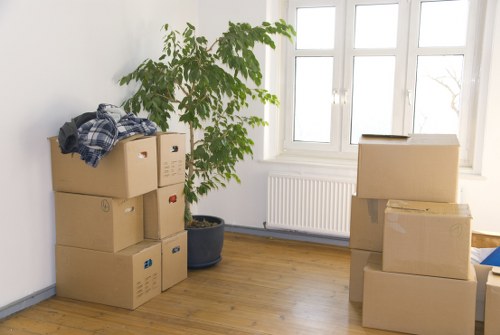 Organised home contents prepared for removals and storage in Barnsbury