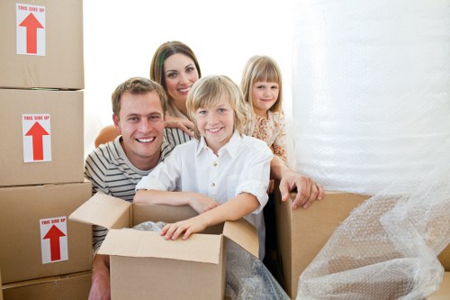 Residential moving day in Barnsbury with furniture transport